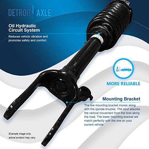 Image of Detroit Axle - 6pc Front Struts Sway bars for Benz GL320 GL350 GL450 ML320 ML350 ML450 ML500 [w /o ADS] Replacement 2 Struts with Coil Spring 2 Sway bar Links 2 Outer Tie Rods