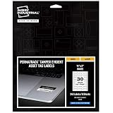Avery White Asset Tag Labels, 3/4' x 2', Tamper-Evident Laser Printable Tags, 240 Waterproof Labels (60530)