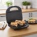 URBNLIVING 3 in 1 Sandwich Maker 850W Waffle Maker & Panini Grill with Interchangeable Non-Stick Plates Silver Black