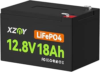 XZNY® 12V 18Ah LiFePO4 Lithium Battery, 18Ah Lithium Battery with