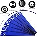 7pcs Vinyl Record Separators, Acrylic Record Dividers A-Z Rectangular Vinyl Record Organizer Dividers Vinyl Record Dividers Album Dividers for Vinyl Records Book Shelf Classroom Library (Blue)