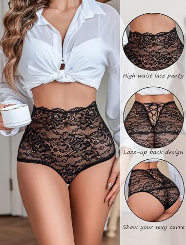 Avidlove Womens Underwear Invisible Seamless Hipster Lace Underwear Full Coverage Panties4