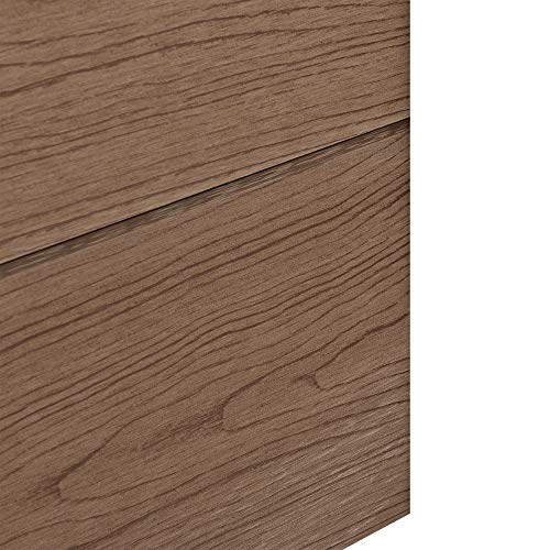 neu.holz WPC Gartenzaun Schrägelement Sichtschutz Windschutz Lamellenzaun Zaun Braun – Bild 5