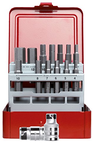 Carolus bit Set 5/16" in-hex 15 pcs