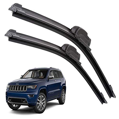 Image of Euro Care Windshield Car Wiper Blades Compatibility With Jeep Compass (Model : 2015-Till Date) - Set of 2Pc (D-24,P-18)