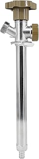 8-inch Anti-Siphon Frost Free Sillcock, Quater Turn 3/4-Inch Hose Bibb x 1/2-Inch PEX End,No Lead Brass Valve Frost Proof Outdoor Faucet Spigot