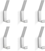 Vista 19 de Ganchos de Perchero Montados en la Pared, Negro 4 Paquetes, Ganchos de Cuerda para Toallas de Baño para Cocina, Puerta, Gabinete, Baño, Vestíbulos