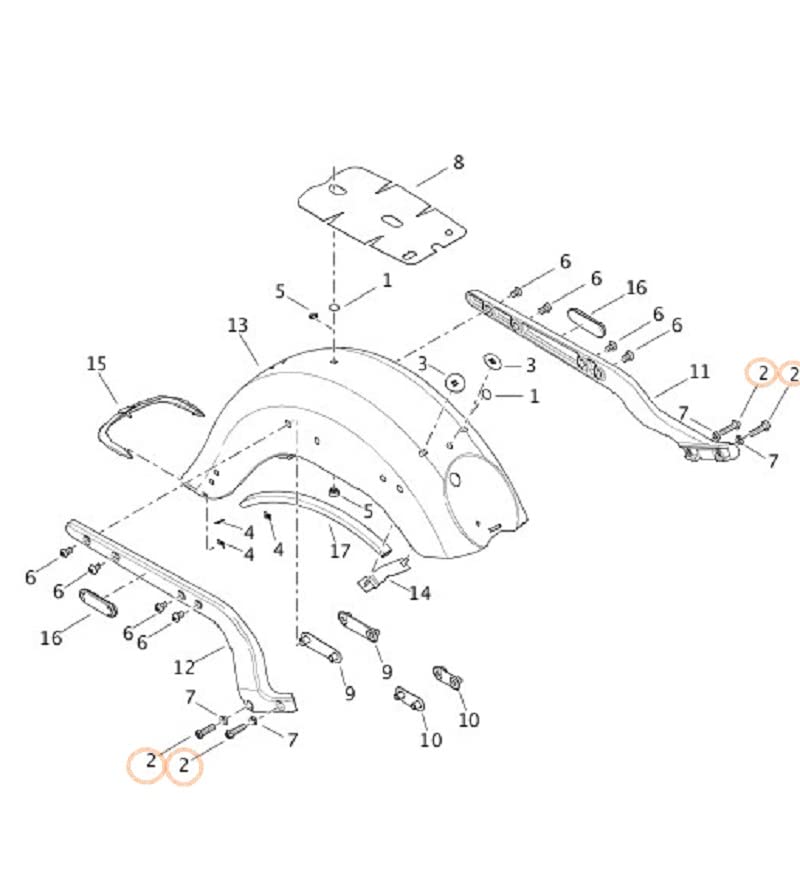 Amazon | ハーレーダビッドソン(HARLEY DAVIDSON) SCREW, BTN HD/TORX