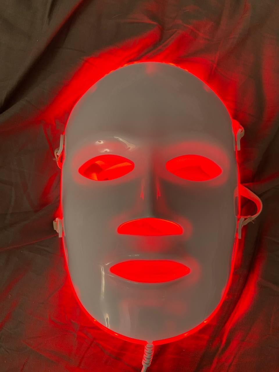 Aphrona FDA cleared LED Facial Skin Care Mask MOONLIGHT PRO 7 Color Treatment Photon Mask (White)