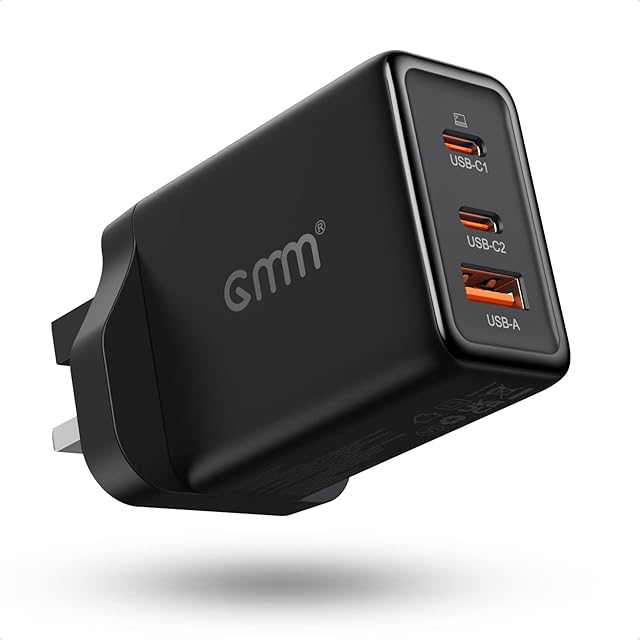 65W USB C Charger Plug PD 3.0 GaN Fast Charging Block Wall Charge Station Type C Power Adapter Compatible with MacBook Pro/Air, iPad Pro/Air, Dell XPS 13, iPhone 14 13 12, Samsung S23 S22 S21, Pixel 6