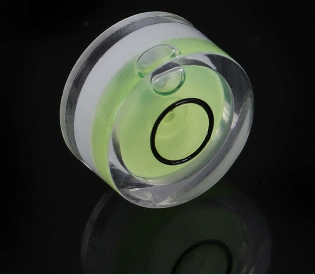Pack of 2 Spirit Level Bullseye Micro Button Level for perfect level of various things(15mm, Yellow) (PACK OF 2) 1