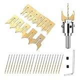 Generic Brands 40 Pcs Wooden Bead Maker Beads Drill Bit 6-25mm Carbide Ball Blade Milling Cutter SetCemented Carbide Spherical Buddha Beads Woodworking Tool Kit
