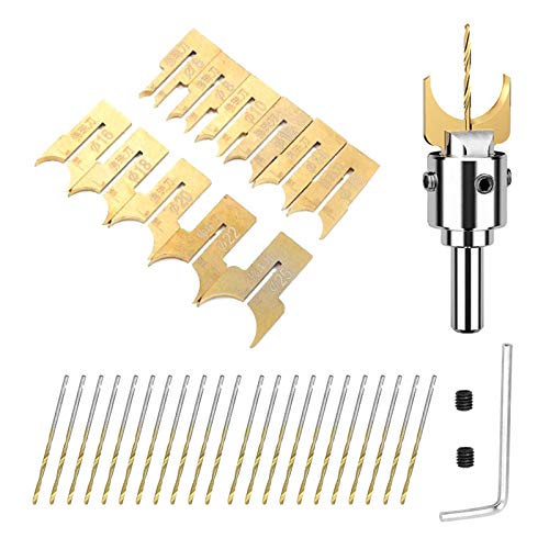 Generic Brands 40 Pcs Wooden Bead Maker Beads Drill Bit