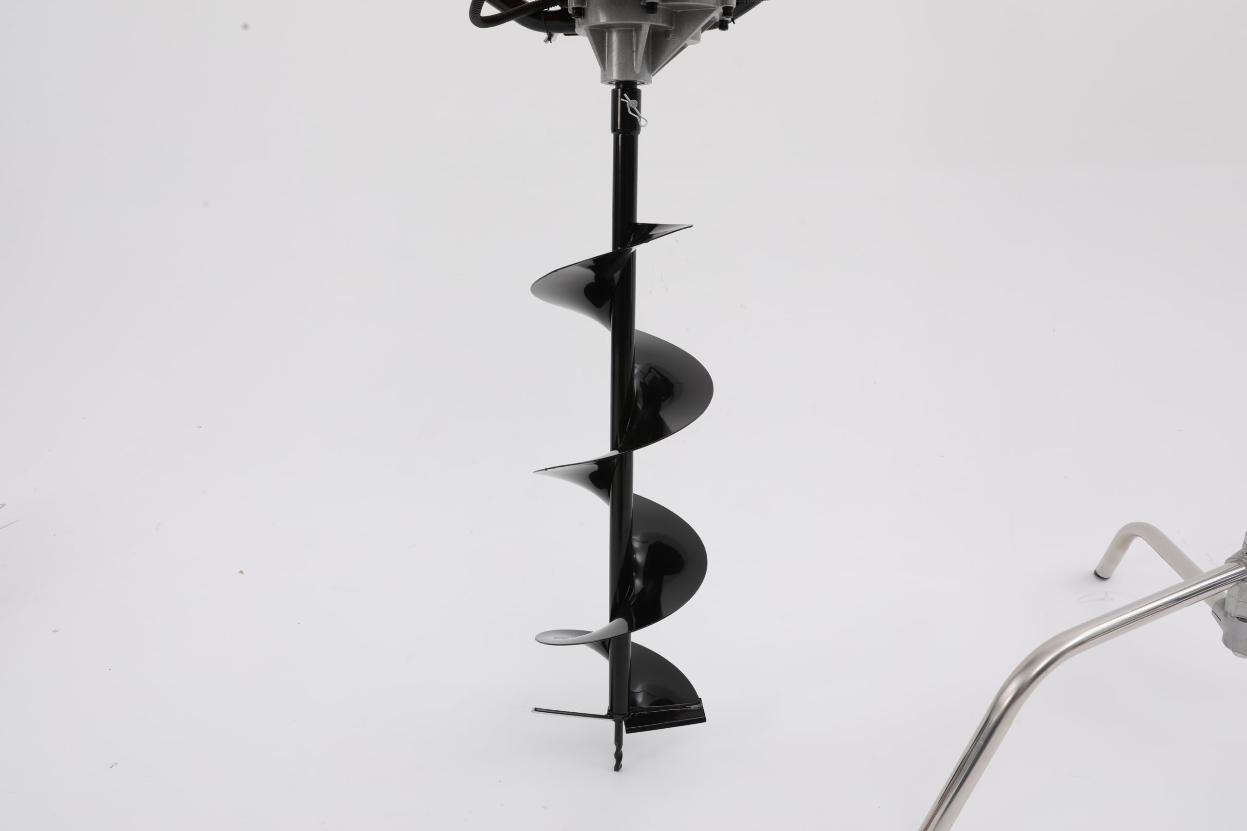 52CC Benzin Erdbohrer, 2 Takt Motor Benzin Pfahlramme Professionell Gärtenerdbohrer Obstgartenerdbohrer für Rasenflächen, 1.2L/0.3gal