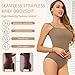 SLLIE Strapless Shapewear for Women Tummy Control Shapewear Seamless Bodysuit Body Shaper