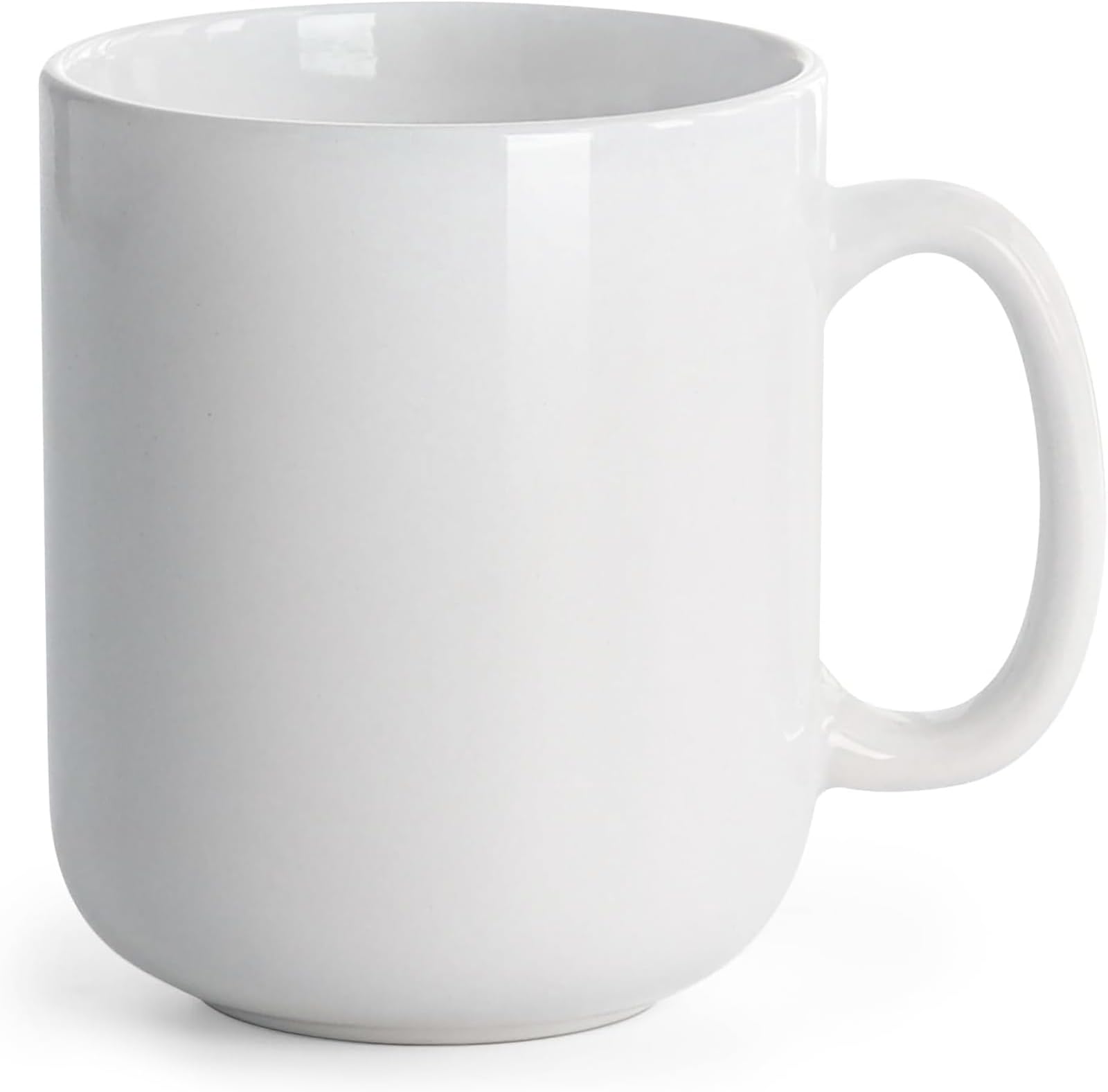 harebe 20 OZ Large Coffee Mug, Smooth Ceramic Tea Cup for Office and Home, Big Capacity with Handle, White