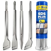 S&R Cincel Sds Plus. Juego de 4 Cinceles SDS-Plus Azulejos…