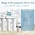 Vegebe 1-5 Stage 100 GPD RO Water Filter Set Replacement Fit for APEC Reverse Osmosis System (1/4" Output)