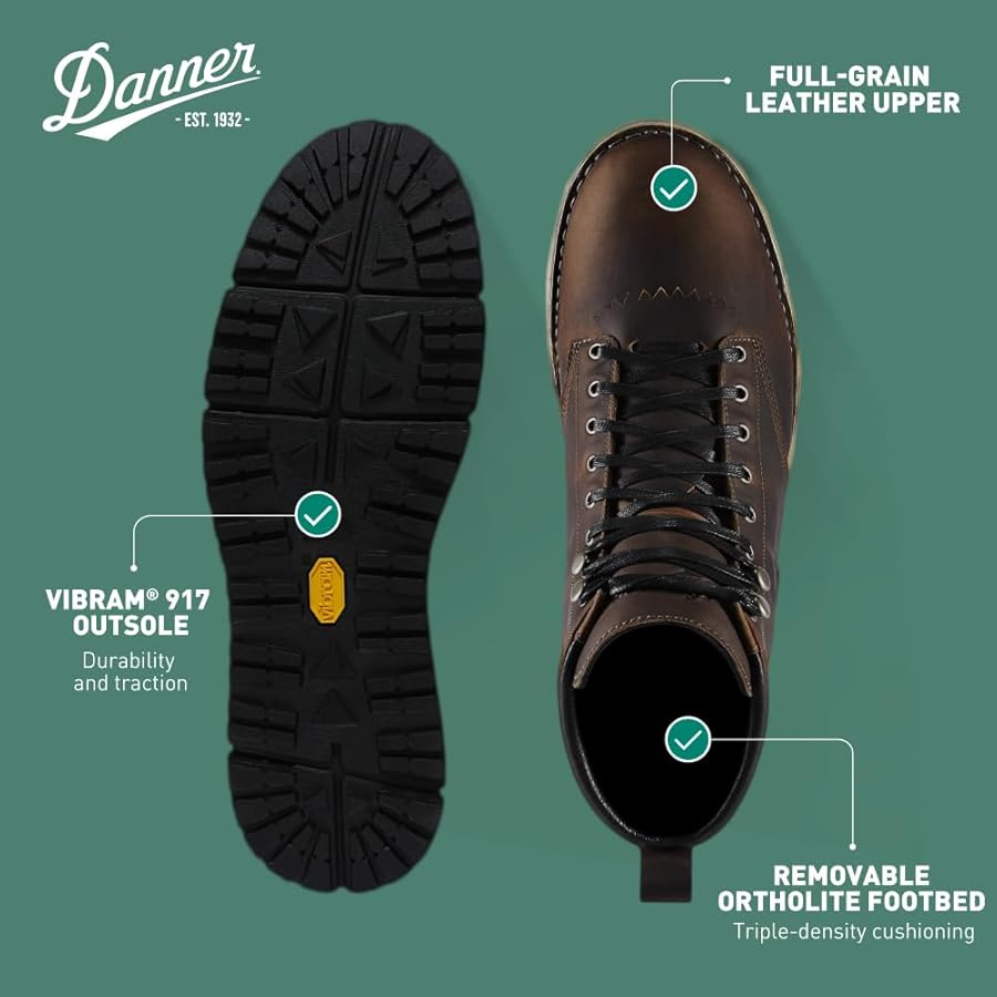 Amazon | Danner メンズ Logger 917 6インチ ライフスタイルブーツ US