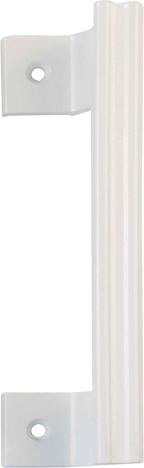 Amig - Manillón para Puertas Correderas Mod. 3050 | 185 x 26 mm | Con Cuerpo Desplazado Ideal para Puertas Correderas de Interior y Puertas de Armarios | Con Asa Ergonómica | Aluminio Blanco