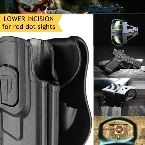 Cytac Level Iii/Level Ii Duty Holster For Glock 17 Gen 5 / Glock 17 22 31 Gen 1-4 - Rh/Lh Options (Level 2 Holster, Right) #TOP3