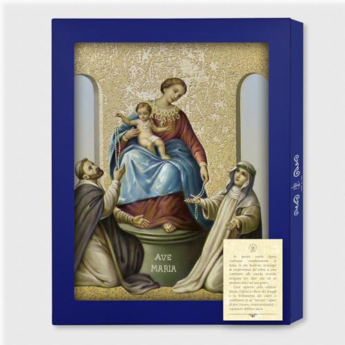 Planche Notre-Dame de Pompéi Frères Bonella, cadeau de baptême et communion - 3