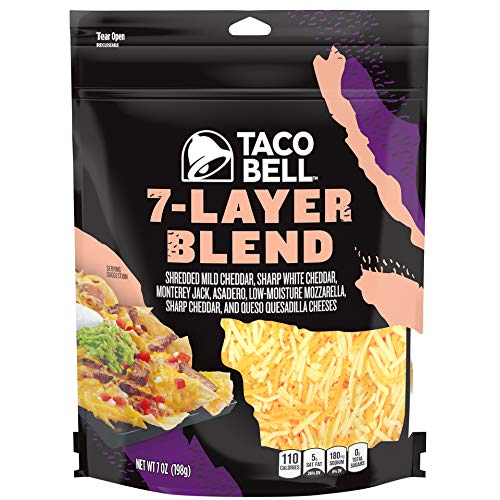 Taco Bell 7-Layer Shredded Cheese Blend (7 oz Bag)