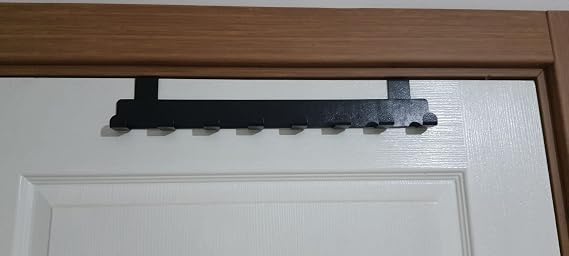 RİSİNGMABER Metal Mat Siyah Amerikan Kapı Arkası Askılık Organizer ve Banyo Kapı Arkası Askılık