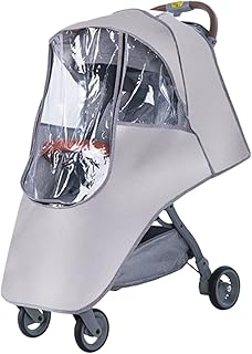 TOYANDONA Capa De Carrinho À Prova De Respingos Capa De Chuva Para Carrinho De Passeio Capa De Carrinho Para Janela Externa À Prova De Vento Capa Térmica Bebê Capa Cinza Para Carrinho De