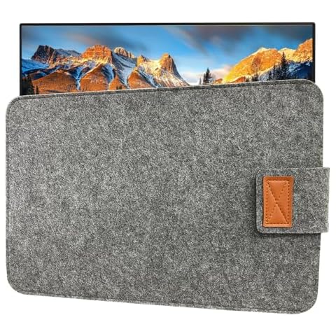 InnoView Felt Sleeve Storage Bag Laptop Sleeve Case Storage Bag, Felt Portable Notebook Tablet PC Case Protective Bag, Slim Envelope for 15-15.6 Inch Laptop Portable Monitor Case Cover