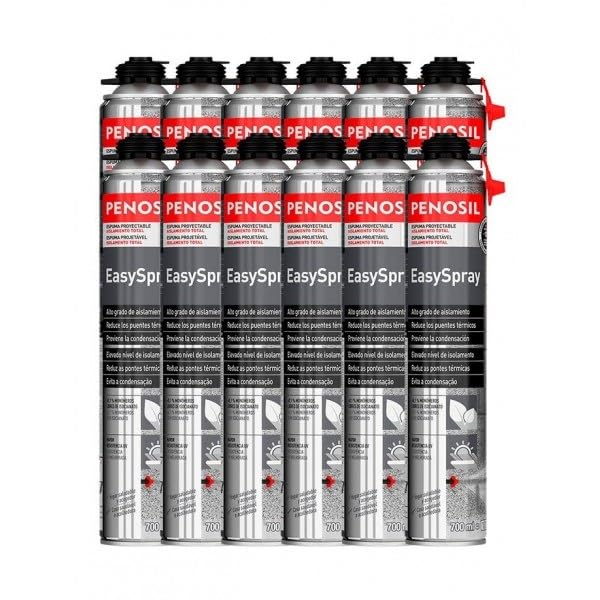 PENOSIL EasySpray espuma proyectable con aplicador único CAJA 12 BOTES