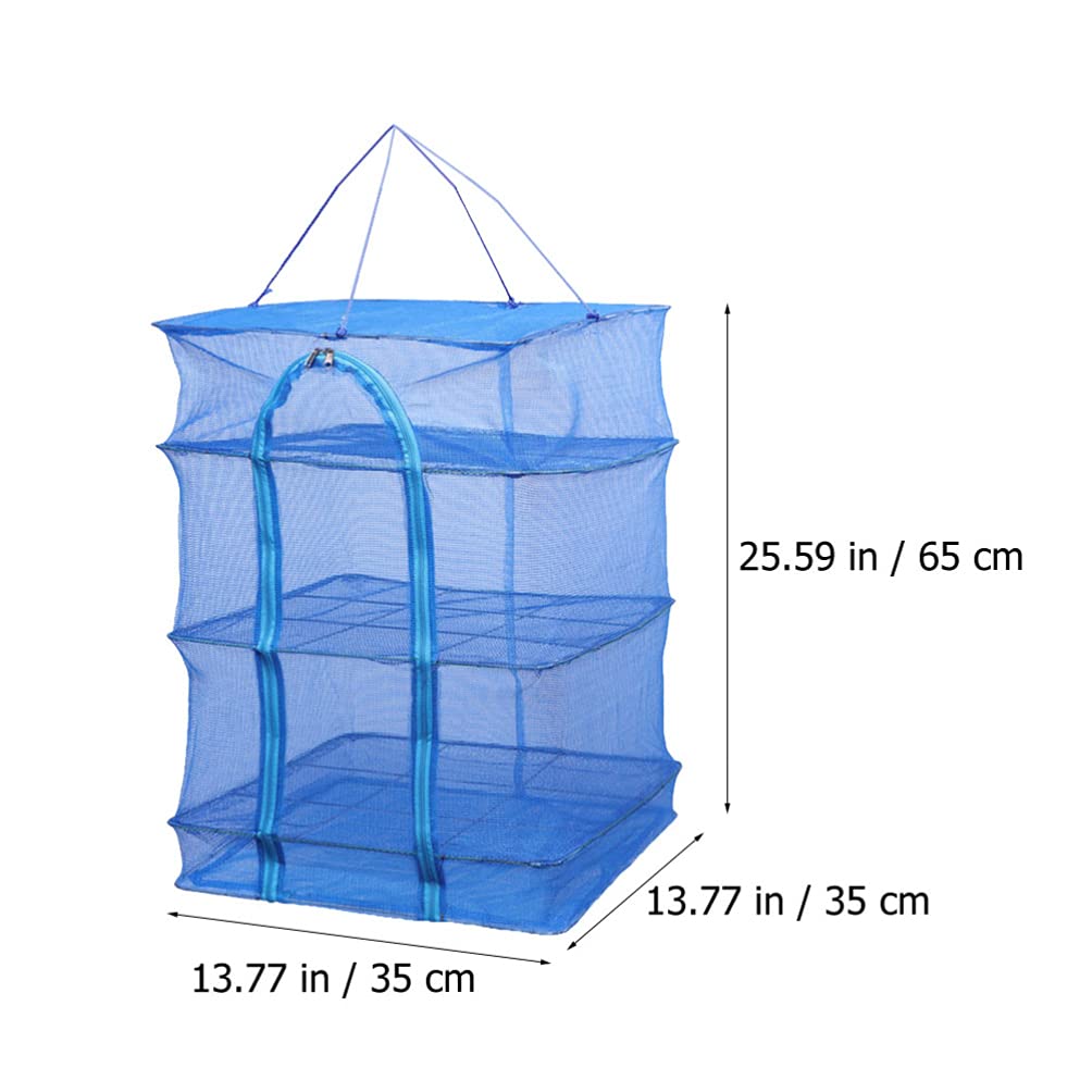 2 Stück Kräuter-Trockengestell-Netz, 3-lagiges Netz for Aufhängen von Pflanzen, Trockennetz mit Reißverschluss, faltbarer Hängetrockner for Outdoor-Camping, Kleidung, Geschirr, Knospen, Lebensmittel,
