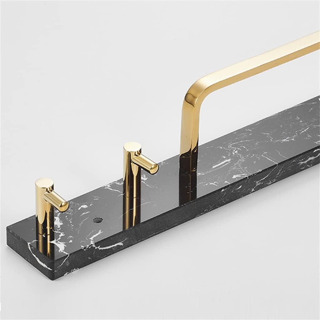 Marble Coat Hook Bathroom Full Copper Towel Rack Bar Single Pole Wall Hanging Accessories