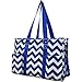Ocean Themed Prints NGIL Large Travel Caddy Organizer Tote Bag (Chevron)