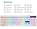 Gaming LED Backlit Keyboard and Mouse Combo CHONCHOW USB Wired Rainbow Key Board Mice Set Mechanical Feeling Compatible with PS4 PC Windows Mac Black (White Combo)