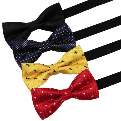 Hbselect Bow Ties For Men, Pre-Tied Adjustable Bowties Men's Bow Ties Many Colors Option In Bulk #TOP1