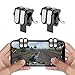 EMISH Mobile Game Controller Gamepad Trigger Aim Button L1R1 L2 R2 Shooter Joystick for iPhone Android Phone Game Pad Accesorios (Black)