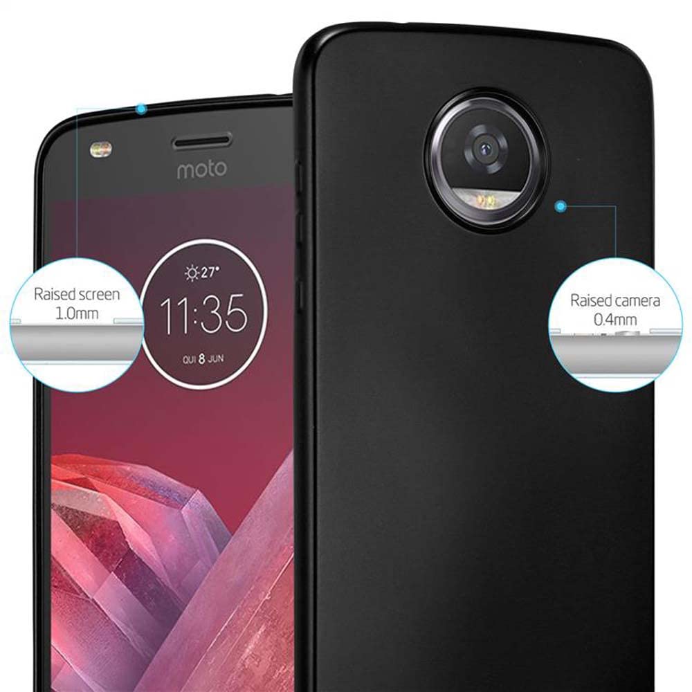 Cadorabo Custodia per Motorola Moto E4 in CANDY ROSA - Morbida Cover Protettiva Sottile di Silicone TPU con Bordo Protezione - Ultra Slim Case Antiurto Gel Back Bumper Guscio