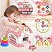 Montessori Musical Toys for 1 Year Old Girl Gifts Baby Girl Toys 1st Birthday Girl Gifts 8-in-1Learning House Piano,Shapes&Numbers Toddler 18 Months Interactive&Educational Birthday Gifts