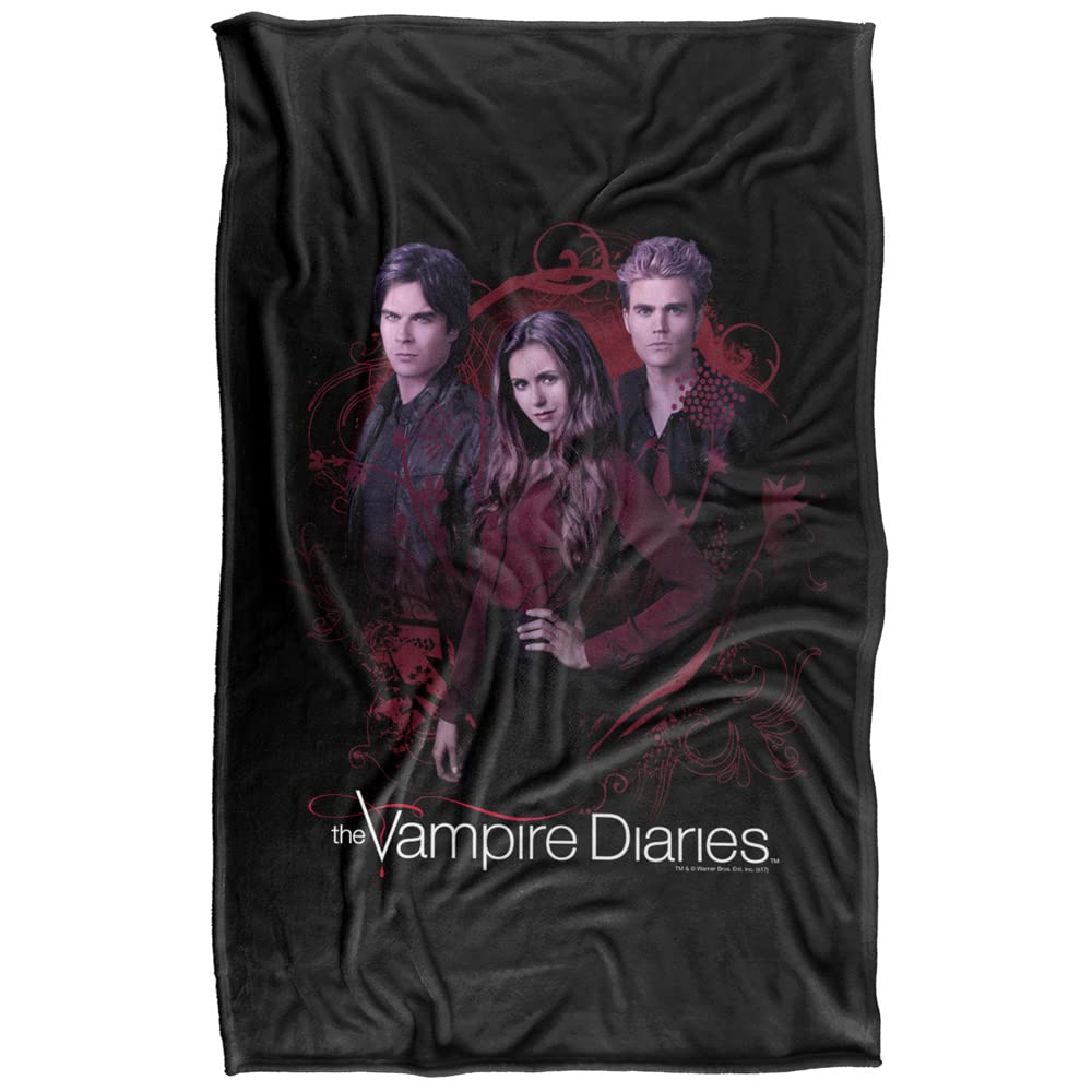 Plaid Vampire Diaries contre le froid hivernal couverture douce 91 x 147 cm