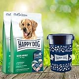 Happy Dog 2 x 14 kg + Futtertonne 43 Liter Fit & Vital Maxi Adult