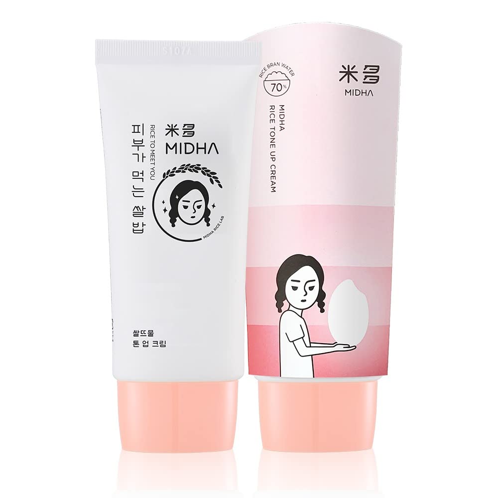 MIDHA Rice Tone Up Cream instantly brightening and toning
