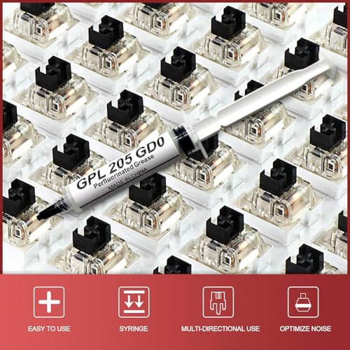 Image of Keyboard Lube GPL 205 GD0, Switch Lubricant, GPL 205 Grade 0 Syringe Lube for Switches and Stabilizers(10ml)