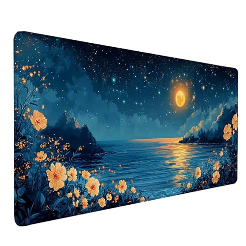 Tapis de souris bleu astronomie pour décorer un bureau d'ordinateur à la maison