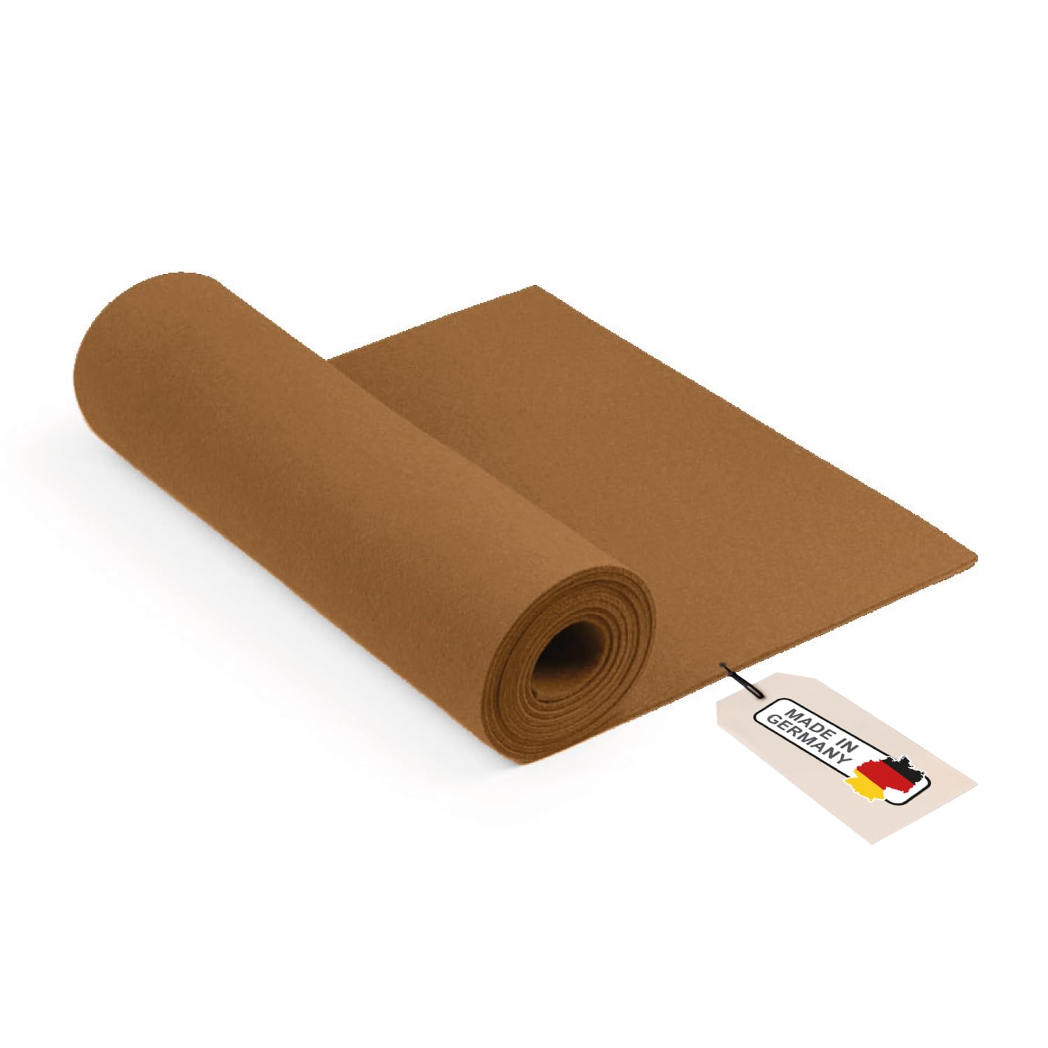 Chemin de table en feutre marron pour repas de famille chaleureux