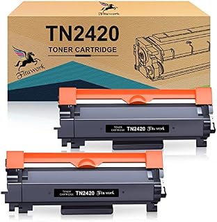 FITU WORK TN2420 TN2410 Toner Cartridge Compatible for Brother TN-2420 TN-2410 for MFC-L2710DW HL-L2350DW MFC-L2710DN MFC-L2730DW MFC-L2750DW DCP-L2510D DCP-L2530DW HL-L2375DW HL-L2370DN HL-L2310D