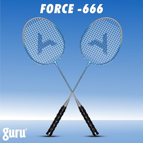 Image of GURU Force-666 Badminton Racket Pack of 1 for Men, Women Boys & Girls with Cover