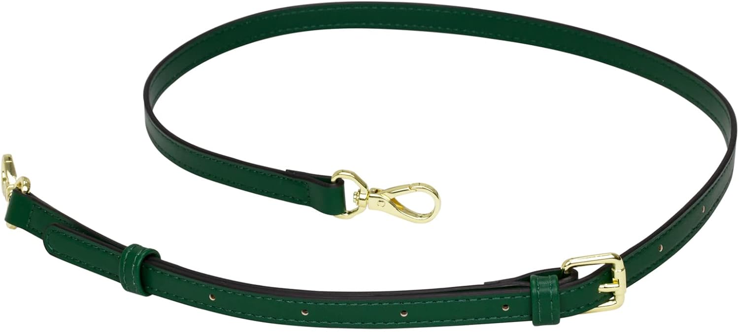 Allzedream Leather Purse Strap Replacement Crossbody Handbag Long Adjustable (Green) image 3