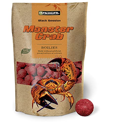 Radical Appât de pêche Monster Crab - Diamètre : 20 mm - pour la pêche à la Carpe - Rouge
