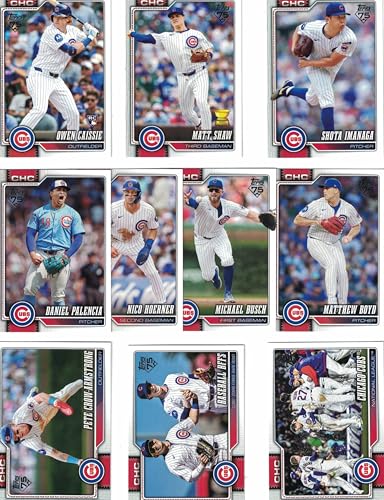 Chicago Cubs/Complete 2026 Topps Chicago Cubs Baseball Card Team Set